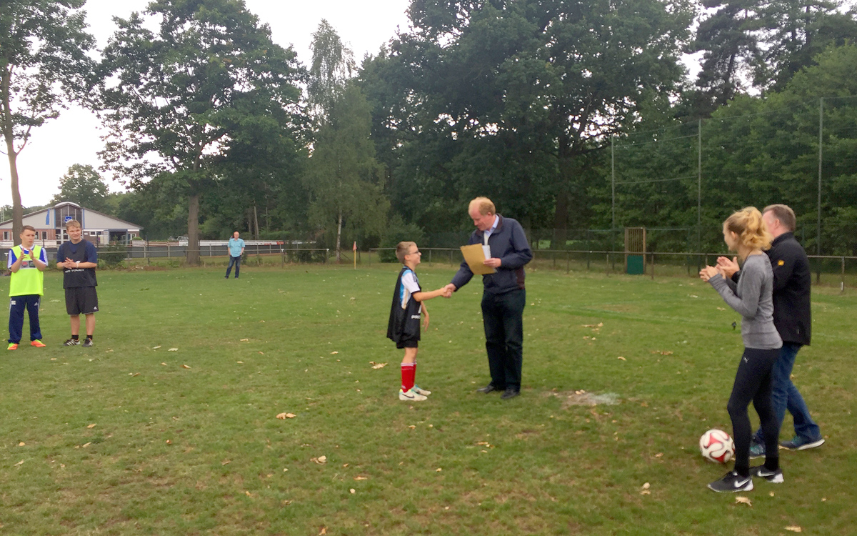 Torschützenkönig Timm Grabow der E-Junioren geehrt