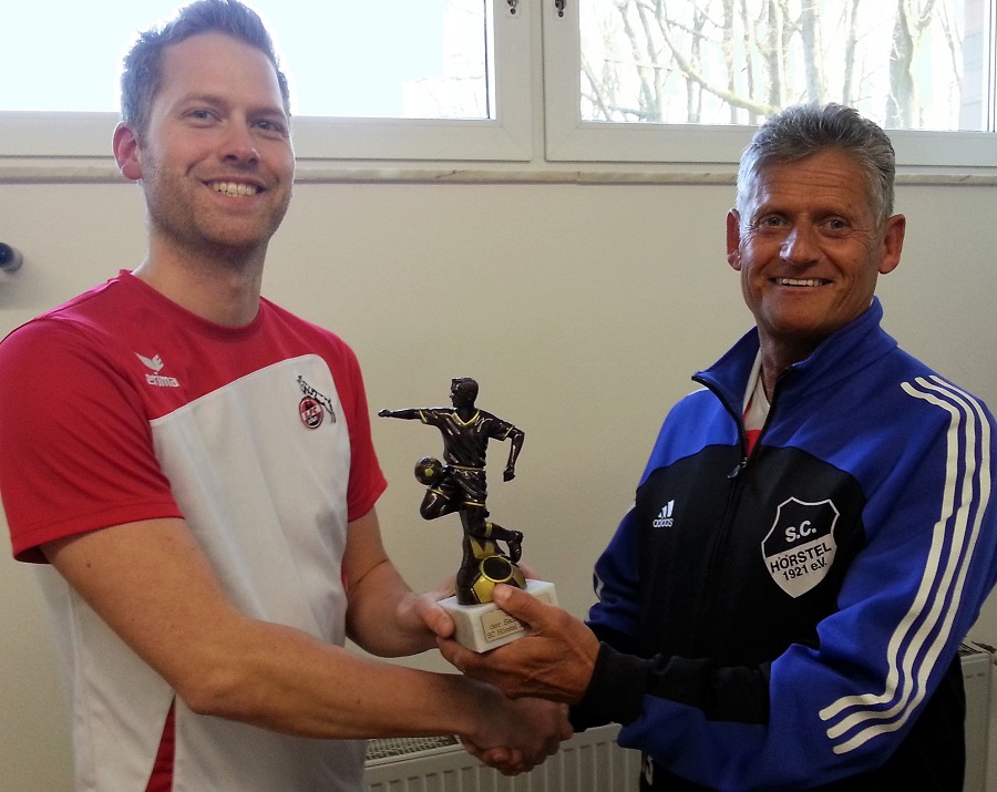 Ehrung Spieler der Saison Ü32 40 Ralf Schnittker