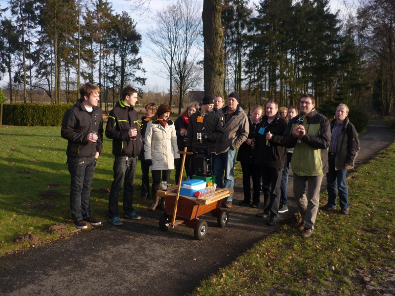 Die Betreuer der Volleyballabteilung gingen Bosseln