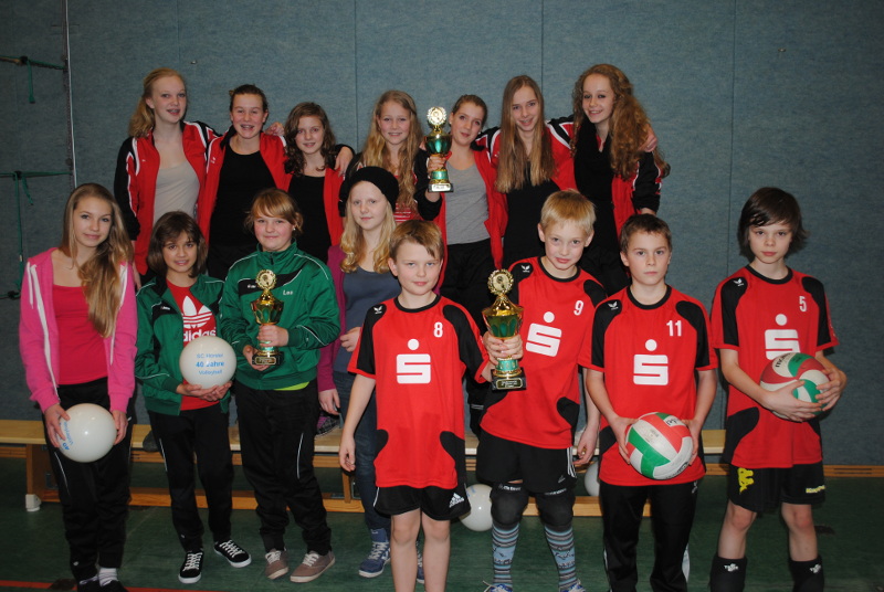 Die drei Siegerteams vom Neujahrsturnier