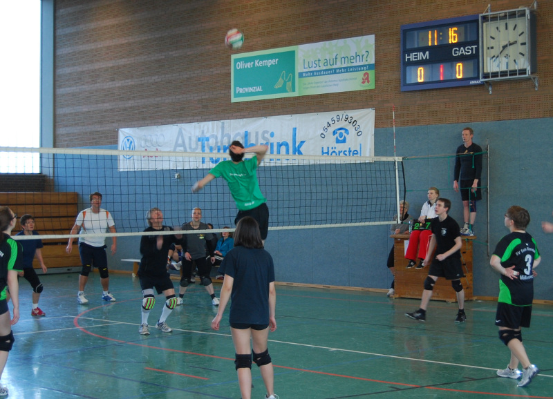 Spielszene des Silvesterturniers 2012/13