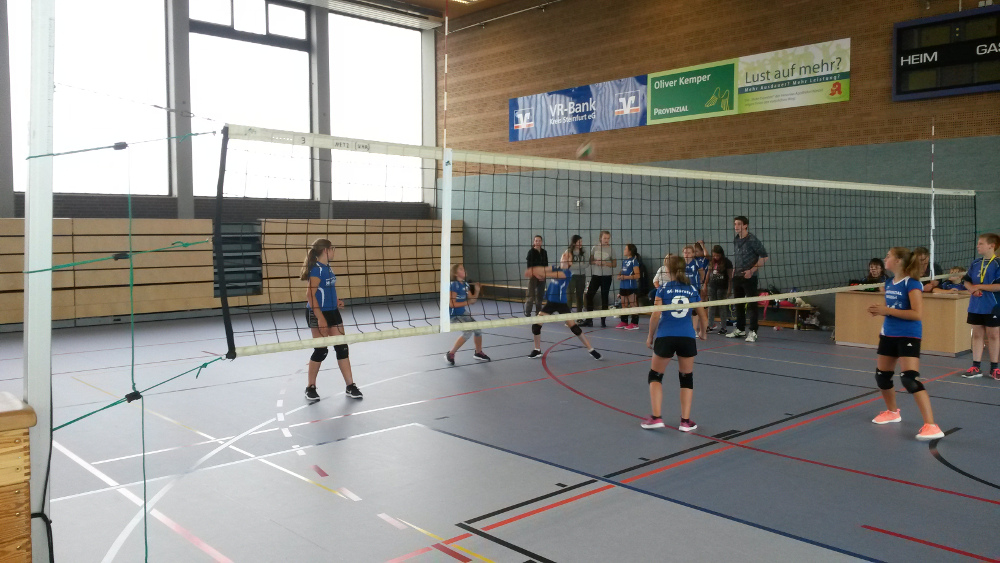 Erste Spiel der weibl. U14