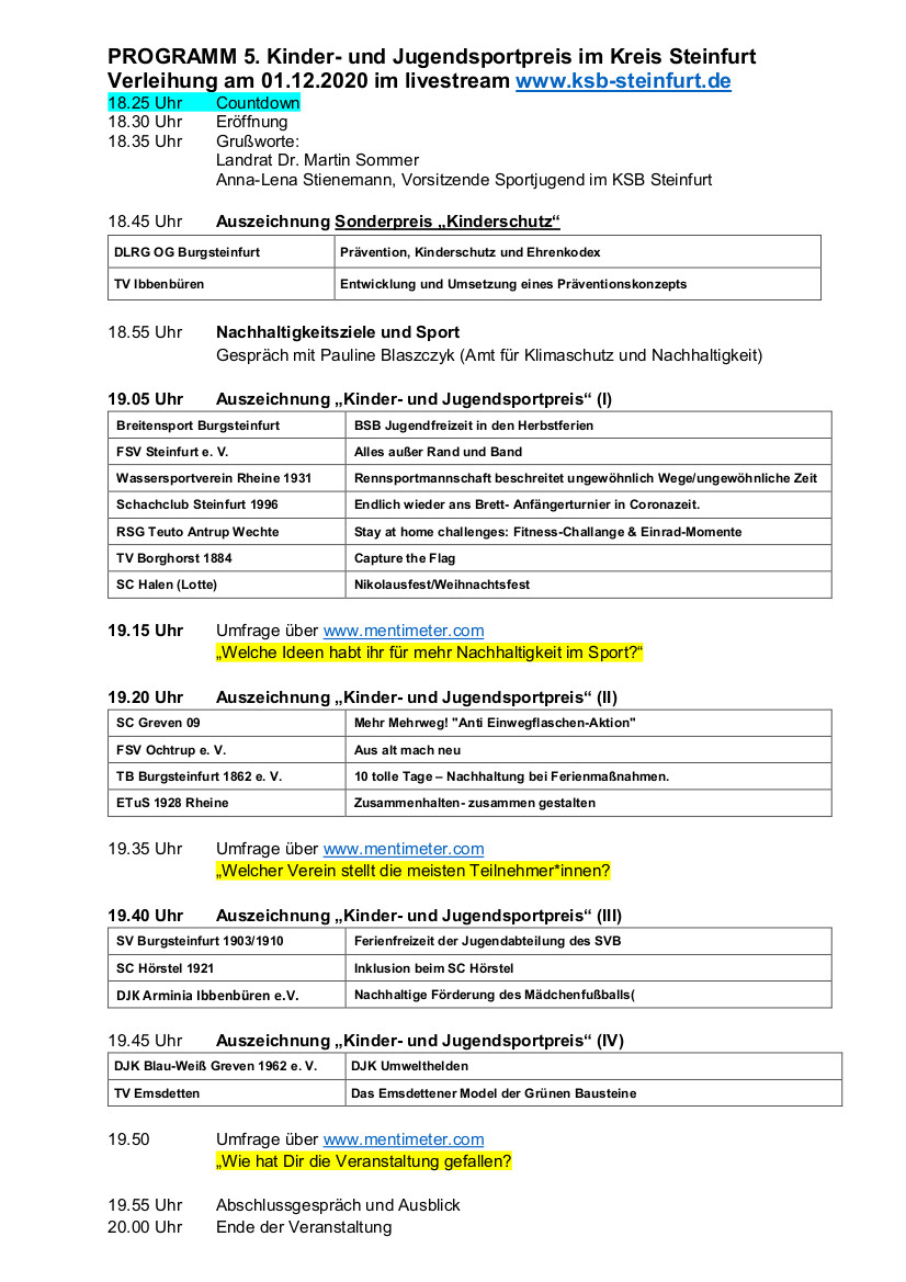 Programm Kinder und Jugendsportpreis 1.12.2020 zum Versand